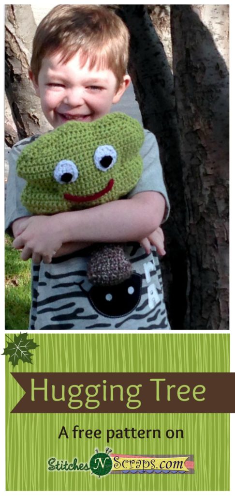 Hugging Tree - a free crochet pattern on StitchesNScraps.com