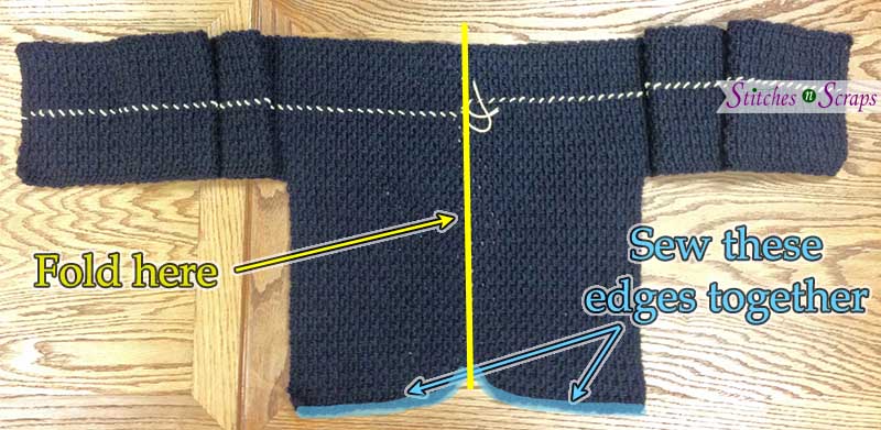 fold and seam - Darkness - A free pattern on StitchesNScraps.com