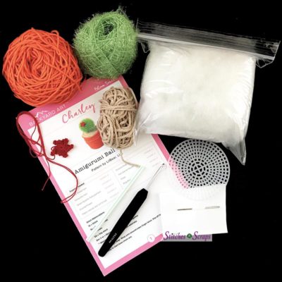 Charley cactus kit contents - Review on StitchesnScraps.com