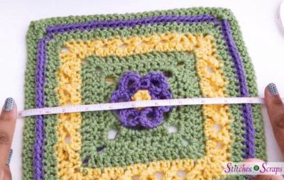 Check size - Loopy Flower Square pattern on Stitches n Scraps