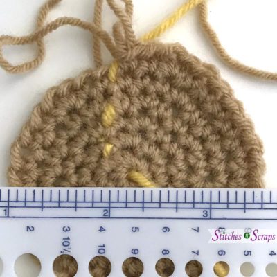 Gauge swatch - Serrana the Mermaid - a free crochet pattern on Stitches n Scraps