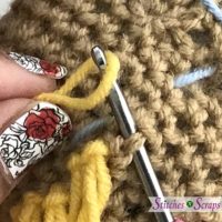 pick up loop - Adding Hair to an Amigurumi Doll - tutorial on Stitches n Scraps