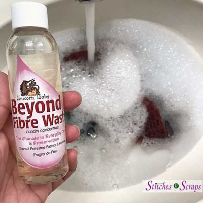 Fibre wash - Beyond Clean - Unicorn Clean product review on StitchesnScraps.com