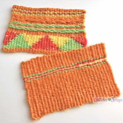 Front and back - Easel Weaver review and giveaway on Stitches n Scraps