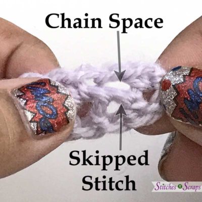 Skipped Stitch - Intermeshing Crochet Basics on StitchesnScraps