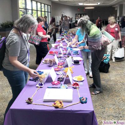 Yarn Tasting- CGOA Chain Link Conference 2018 - Stitches n Scraps