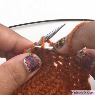 slpwise - Knit Herringbone stitch tutorial Stitches n Scraps