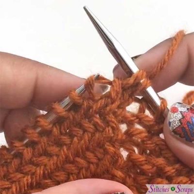 twisted - Knit Herringbone stitch tutorial Stitches n Scraps