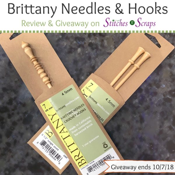 Brittany needles and hook review on StitchesnScraps