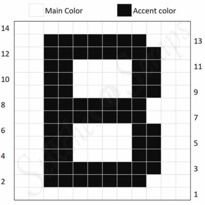 B chart - Boo Blocks - a free crochet pattern on Stitches n Scraps