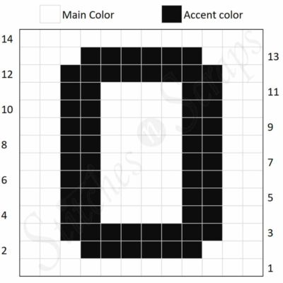 O chart - Boo Blocks - a free crochet pattern on Stitches n Scraps