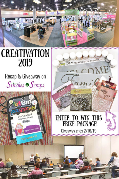 Creativation 2019 recap and a giveaway on Stitches n Scraps