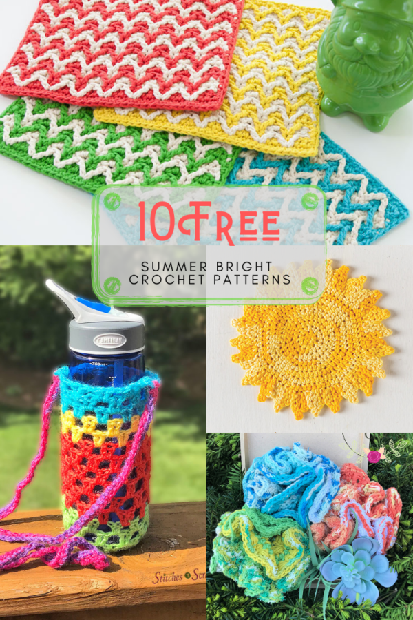 Bright, Summer Crochet Pattern Collection on Stitches n Scraps