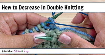 How to decrease in double knitting