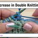 How to decrease in double knitting