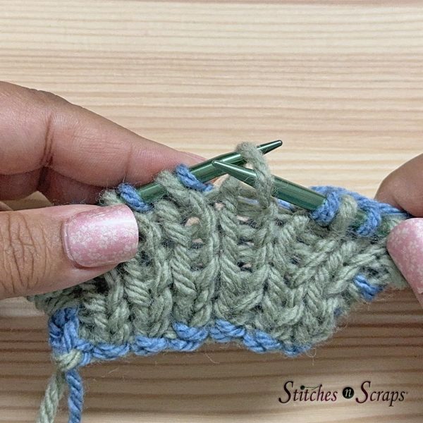 Slip first front layer stitch