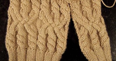 Back and right side of January Tea Cozy