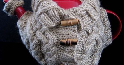 Finished January Tea Cozy in the Tea Cozy Tuesday CAL