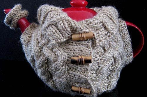 Finished January Tea Cozy in the Tea Cozy Tuesday CAL