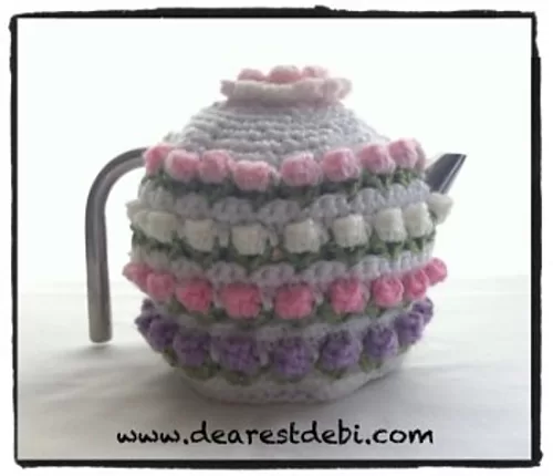 Rose Bud Tea Cozy by Debbie Dearest