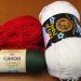 Yarns I used in my February tea cozy
