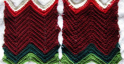 April Tea Cozy Tuesday CAL progress - Red cozy pieces blocking