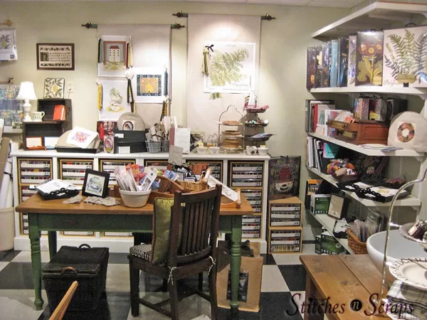 embroidery section at Churchmouse