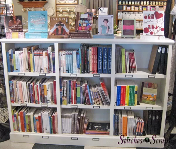 bookshelf of patterns