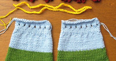 May Tea Cozy Tuesday KAL progress - All the separate pieces