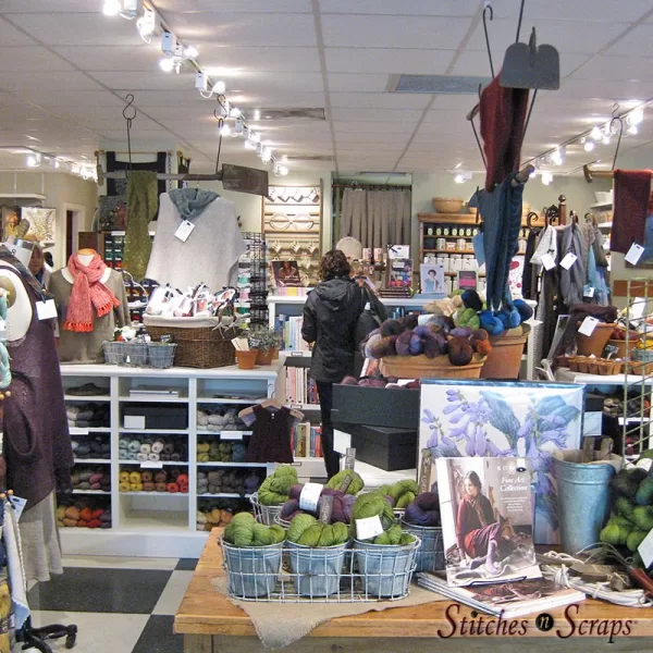 Churchmouse Yarns and Teas - inside the store