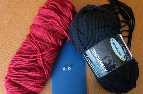 Materials for June tea cozy