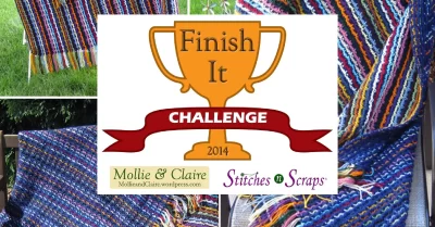 Finish it Challenge is Finished - collage of blanket pictures with logo