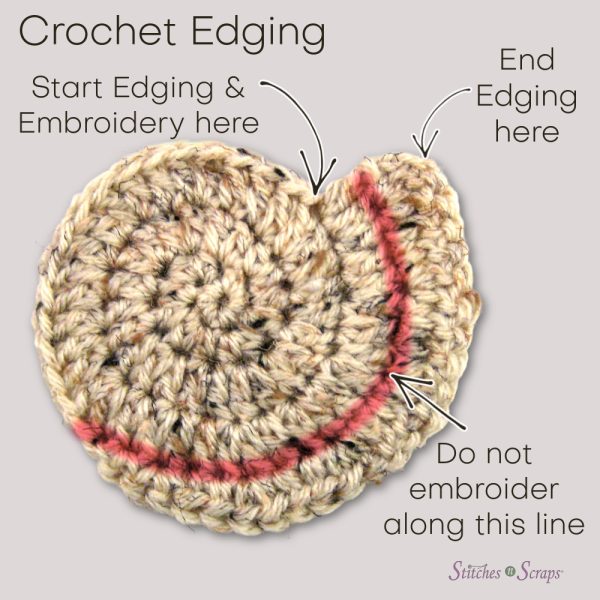 Spiral Seashell Motif Crochet Edging