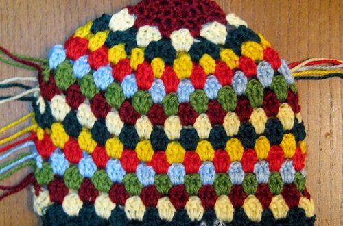 Tea Cozy Tuesday August CAL progress update - finished cozy except for edging and ends to weave in