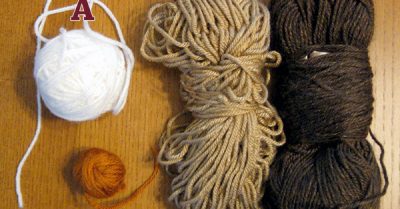 materials for October tea cozy