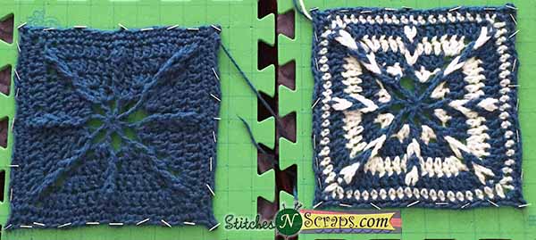 Jakes Blankie CAL Squares 1 and 2