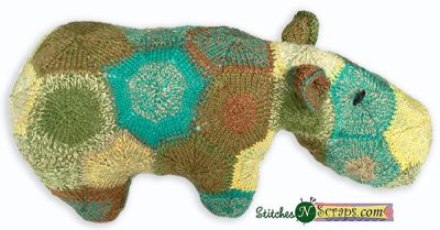 My finished knitapotamus