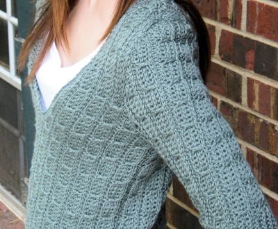 Mock Cable Pullover by Kim Guzman