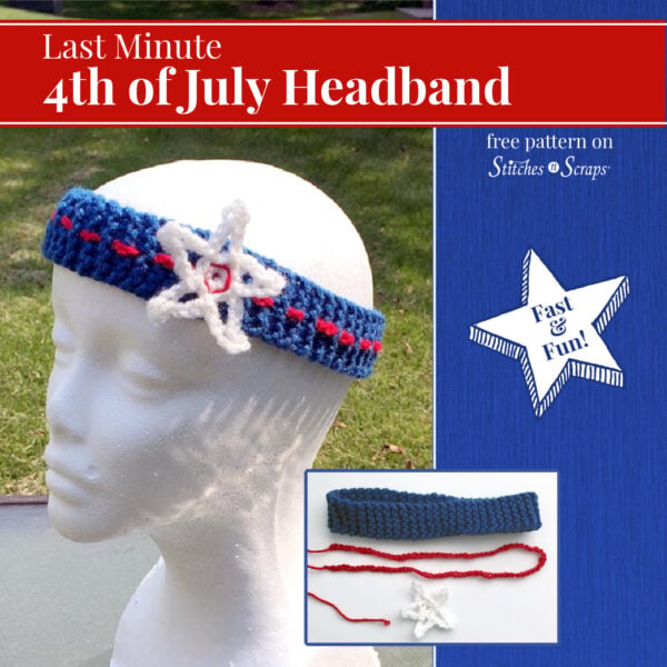 Last Minute 4th of July Headband