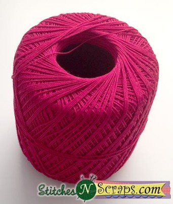 a spool of crochet thread