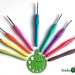 Pretty crochet hooks in various sizes
