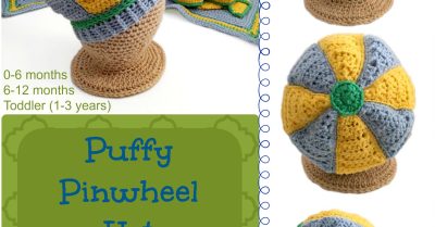 Puffy Pinwheel Hat image collage