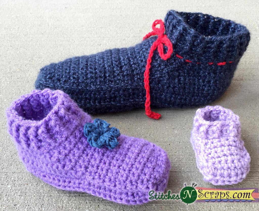 Non-stop slippers in 3 sizes