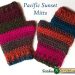 Pacific Sunset Mitts - a free crochet pattern on StitchesNScraps.com
