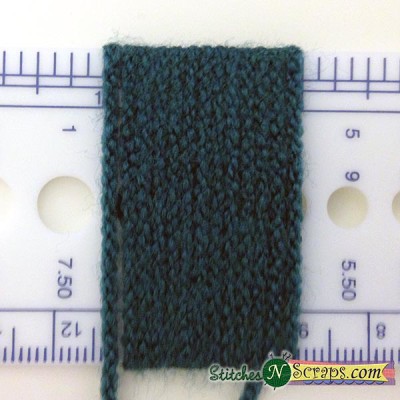 Wraps per inch method for determining yarn weight