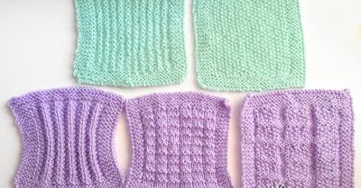 first 5 swatches - Anthology Blanket KAL