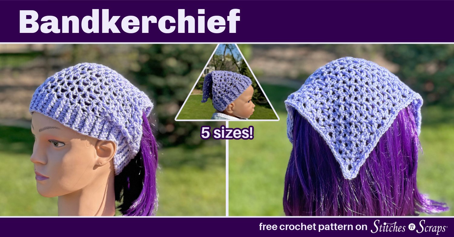 Bandkerchief Crochet Kerchief Headband