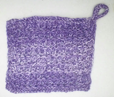 Granite Stitch Washcloth by Kat's Crochet Creations