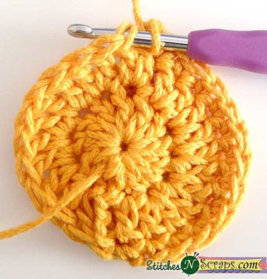 Continue Round 3 - Caterpillar Scrubby Set - A free crochet pattern on StitchesNScraps.com
