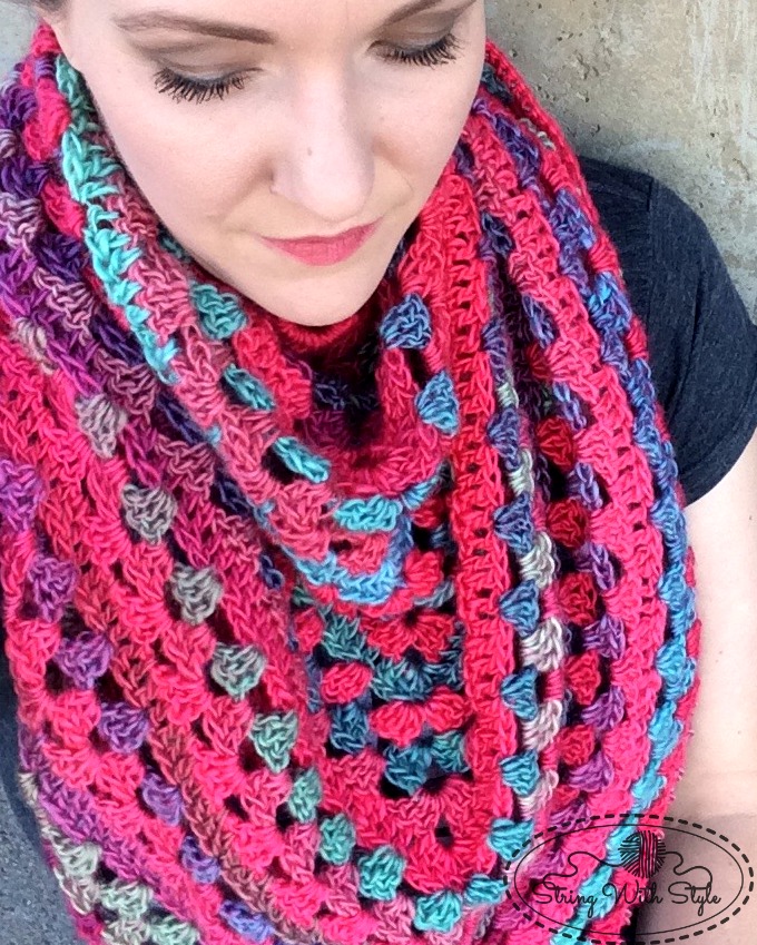 Granny Stitch Triangle Scarf by Breanna Laub